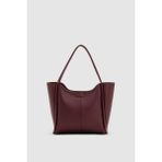 Zovin Fermuarlı Büyük Boy Omuz, Kol ve El Çantası Bordo - 40 x 30 x 10 cm