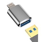 zoyuzan Adaptör USB iPhone Lightning jak kablosu sertifikalı Apple MFI OTG USB A kamera fişi 14 13 12 11 Pro Max 7 8 Plus X Se XS XR iPad Air 3.0 fiş dönüştürücü Flash Disk Stick Adaptör