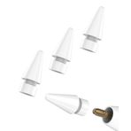 zoyuzan Apple 1. nesil kalem için yedek uç uçları (4 adet) 2. nesil kalem ucu aksesuarı 1. nesil Ipencil yedek kalem uçları iPhone MFI sertifikalı pencial uçlar iPad için aksesuarlar