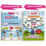 ZOZİLER 1.Sınıf Canlanan Matematik Soru Bankası ve Resimli İngilizce - Türkçe Sözlük | Okunuşlu