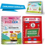 Zoziler 2. Sınıf Matematik Soru Bankası - Dört İşlem Problemler - Takvim Notlar 3'lü Set