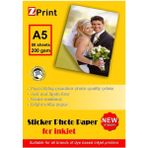 Zprint Yapışkanlı Sticker Fotoğraf Kağıdı Parlak 200GSM A5 50YP (Epson, Canon, Hp, Brother)