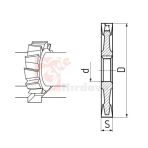 ZPS-FN DIN 138 80x12 mm 22 Göbek Kanal Freze