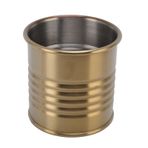 ZPSHYD Stainl Çelik Yalıtımlı Çay Tenekesi, Mini Mutfak Kabı Atıştırmalık Kovası, Patates Kızartması ve Tavuk için, Büyük Altın, Mutfak Malzemeleri, 14 oz