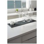 ZQ Polimer 60x16 cm Kauçuk Bar Mat, Bulaşık Kurutma Matı, Tencere Altlığı, Cam Kenarı Saksı Altlığı