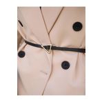 ZR Accessory Üçgen Tokalı Bağlamalı Vintage Kadın Kemer, Gömlek Kemeri, Elbise Kemeri, Pantolon Kemeri