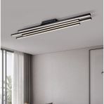 Zr Aydınlatma Antrasit 120CM 4000k Işık Kumandalı, LED Tavan Lambası, avize, modern Aydınlatma, dekoratif Işık