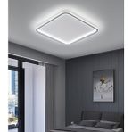 Zr Aydınlatma Beyaz 80X80CM Kare 4000k Işık Rengi, kumandalı LED Tavan Lambası, avize, modern Aydınlatma, Dekoratif Işık