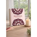 Z&R CRAFT Mandala Boyama Kitabı/Mandala Coloring Book–25 Görsel-21x21 ,Spiralli, Stres Azaltıcı