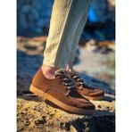 Zrk-X5 Kahve Süet Bağcıklı Günlük Erkek Casual Ayakkabı