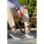 ZRN-042 Premium Bağcıklı Gri Casual Günlük Erkek Ayakkabı