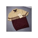 zs zaos fashion erkek çizgili fermuarlı poloyaka triko tişört esnek kaliteli regular kalıp t-shirt