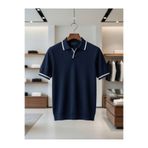 zs zaos fashion erkek kısa kol poloyaka triko tişört/t-shirt % 100 pamuk desenli çizgi detaylı basic yazlık