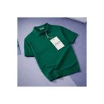 zs zaos fashion erkek poloyaka kısa kol dokulu triko tişört regular kalıp kaliteli pamuklu rahat basic yeşil t-shirt