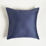 Zsa Zsa Zsu Solıd Lacivert Pamuk Saten Yastık Kılıfı - 60x60 Cm