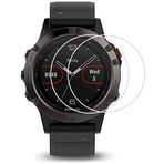 Zshion 44 mm Ekran Koruyucu, [3 Paket] 9H Sertlik Temperli Cam Ekran Koruyucu Evrensel Yuvarlak Saat için Parmak İzi Önleyici Kabarcıksız Kristal Netliğinde (44 mm Çap)