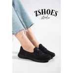 ZSHOES Kadın Tam Ortopedik Bağcıksız Gündelik Spor Babet Sneaker (41/42 Özel Büyük Numara Dahil)