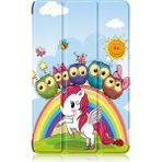ZSHSKJ Coloured Drawing 3-Fold Holder Leather Tablet Case For Honor Pad X9 / X8 Pro 11.5 (Yurt Dışından) - Beyaz