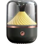 Zsykd HX-930 Ev Yatak Odası Yuvarlak Ayna Uçucu Yağ Aromaterapi Makinesi Ultrasonik Atomizasyon Nemlendirici Sprey Nemlendirici (Siyah) (Yurt Dışından)