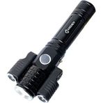 Zsykd KS-738 USB Şarj Su Geçirmez T6+Xpe Yakınlaştırılabilir Siyah Led El Feneri