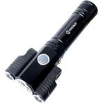 Zsykd KS-739 Siyah USB Şarj Su Geçirmez T6+Xpe Sabit Odaklı LED El Feneri