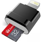 Zsykd Microdrive 8pin - Tf Kart Adaptör Mini iPhone & iPad Tf Kart Okuyucu, Kapasite: 16GB (Yurt Dışından) - Siyah