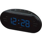 Zsykd Oval Radyo LED Dijital Çalar Saat (Yeşil) (Yurt Dışından) - Mavi