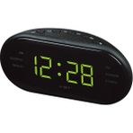 Zsykd Oval Radyo LED Dijital Çalar Saat (Yeşil) (Yurt Dışından) - Sarı