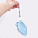 Zsykd Pet Square Bowl Içme Head Cat Portable Eşlik Eden Fincan Köpek Içme Çeşmesi (Mavi) Mavi (Yurt Dışından)