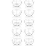 Ztf Global Trade 10 Adet 250 ml Kırılmaz , Cam Gibi Şeffaf Polikarbon Plastik Sosluk, Reçellik, Meze ve Tatlı Servis Kabı,mini Kase ,ev ve Restoran Için .