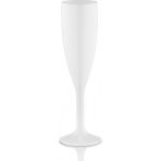 Ztf Global Trade 180 ml Polikarbon Plastik Şampanya Bardak, Flüt Bardak - Dikkat : Cam Değildir !!! Şeffaf, Kırılmaz, Profesyonel Servis & Sunum - Catering & Organizasyon - 8 Adet - Beyaz