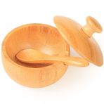ZTHapwa Bambu tuz kasesi, kapaklı ve kaşıklı, küçük rustik tuz mahzeni, tuz karabiber, şeker, otlar, baharat, tezgah için bambu ahşap baharat kabı, 10 oz kapasite