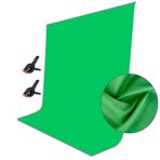 ZUANYUKO 7x10ft Yeşil Ekran Zemin, Kalınlaştırılmış Pamuk Muslin Chromakey YouTube Fotoğraf Stüdyosu Konferansı Akış Oyun için Sanal Arka Plan