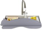 Zubehors Mutfak Lavabo Su Sıçraması Guard, Lavabo için Mutfak Sıçrama Muhafızları, Mutfak Lavabosu Silikon Su Sıçraması Gardiyan, Silikon Emme Bardağı Tıpa Koruyucu Tutma Kurulu Ev Duş Tezgahı RV