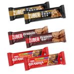 Züber Atıştırmalık Bar 6'lı Karma Paket, 3 Çeşit Protein Bar ve Granola Bar, Yer Fıstığı Ezmeli ve Kakao Parçacıklı