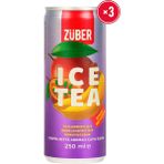 Züber Ice Tea Tropik Meyve Soğuk Çay 250 ml x 3 Adet