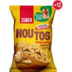 Züber Noutos %100 Yer Fıstığı Ezmeli Fırınlanmış Nohut Cipsi 55g x 12 Adet - 315 gr