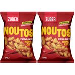 Züber Noutos Chili Baharatlı Fırınlanmış Nohut Cipsi, 55gr x 15 adet (2 paketi)