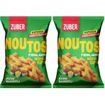 Züber Noutos Kajun Baharatlı Fırınlanmış Nohut Cipsi 55gr x 15 adet (2 paketi)