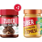 Züber Nutzilla Kakaolu Fındık Kreması 315g x2 + Original Yer Fıstığı Ezmesi (Bal İlaveli) 315g x1 - 945 gr