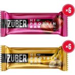 Züber Yeni Hi Protein Bar Deneme Paketi 45G x 12 Adet (Çilekli, Muzlu) - 540 gr