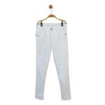 zubi baby 23 Nisan Beyaz Basic Likralı Unisex Çocuk Pantolon (5-12 Yaş) Beyaz 11