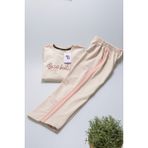Zubi Baby & Kids Wear Kız Çocuk Baskılı Eşofman Takımı - Bej - 12 Yaş