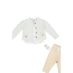 zubi baby%100 Pamuklu Tuvit Ceketli Kız Bebek Takımı (6-24 Ay) Bej 18-24 AY