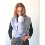 Zubu Dokuma Wrap Sling- Diamond Mavi - Açık Mavi
