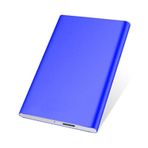 ZUEN 2,5 inç Harici Sabit Sürücü HDD 1tb/750gb/320gb, Metal Taşınabilir USB 3.0 Yedek Depolama, Pc, Masaüstü, Laptop, MacBook, Ps4, Xbox One, Smart TV için Uygun (120GB, Mavi)