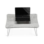 ZUESSE DIZAYN Dizüstü Bilgisayar Standı, Kahvaltı Servis Yatağı Tepsisi, Mini Piknik Masası,Taşınabilir ve Hafif Mini Masa, Kanepe için Lap Tablet Masası,Laptop Standı (Kristal renkli)