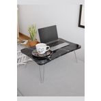 Zuesse Dizayn Taşınabilir Katlanır Yatak Koltuk Üstü Hasta Servis Masası Laptop Bilgisayar Çalışma Sehpası