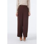 Zühre Bol Paça Kumaş Kahve Pantolon P-0013