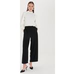 Zühre Bol Paça Siyah Kumaş Pantolon P-0013